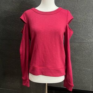 Chaser Slub French Terry Vented Long Sleeve Pullover Sweatshirt Size Small